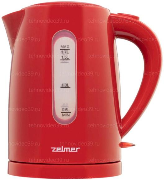 Электрический чайник Zelmer ZCK7616R красный купить по низкой цене в интернет-магазине ТехноВидео
