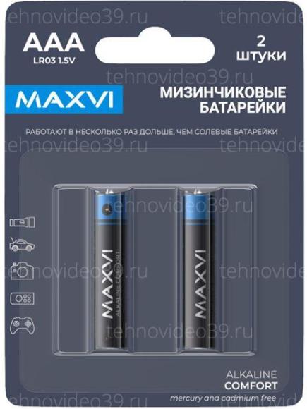 Батарейки Maxvi MBLR03CF2, COMFORT, AAA, alkaline, по 2 шт. купить по низкой цене в интернет-магазине ТехноВидео