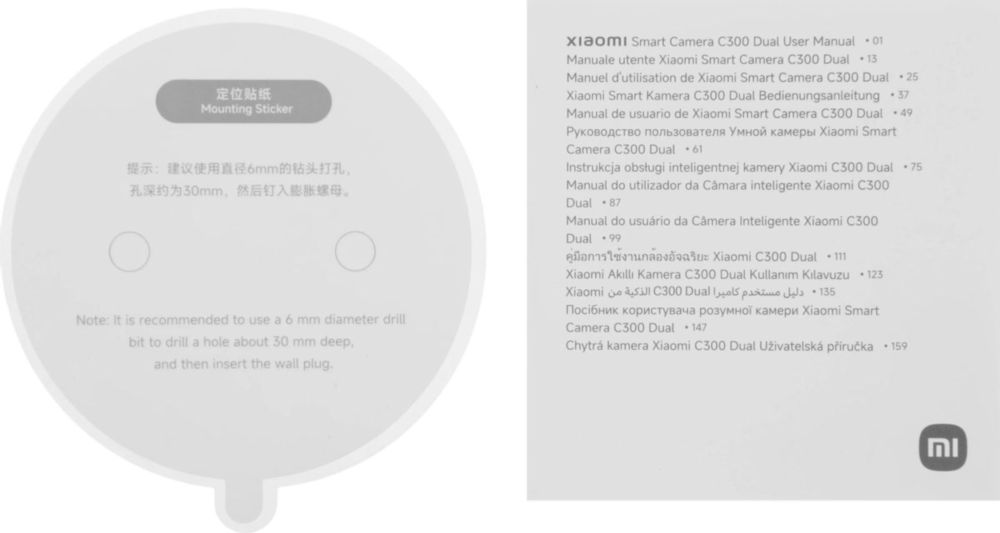 Видеокамера Xiaomi Smart Camera C300 Dual (BHR9166EU)