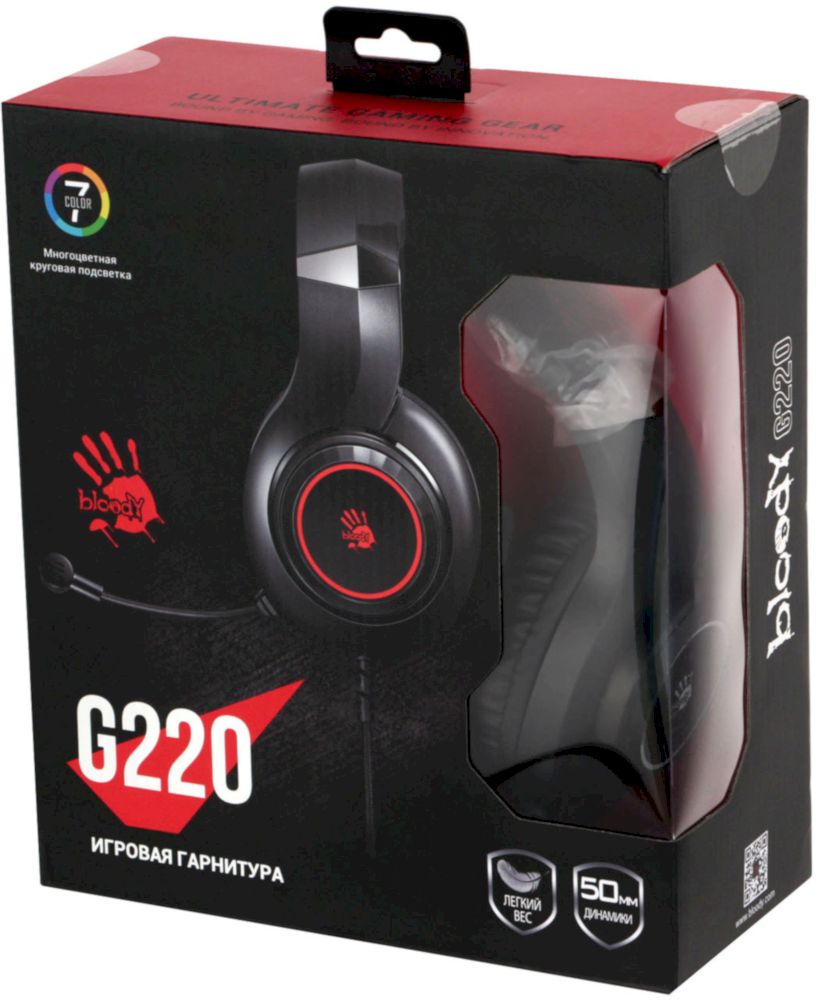Гарнитура A4Tech Bloody G220 черный