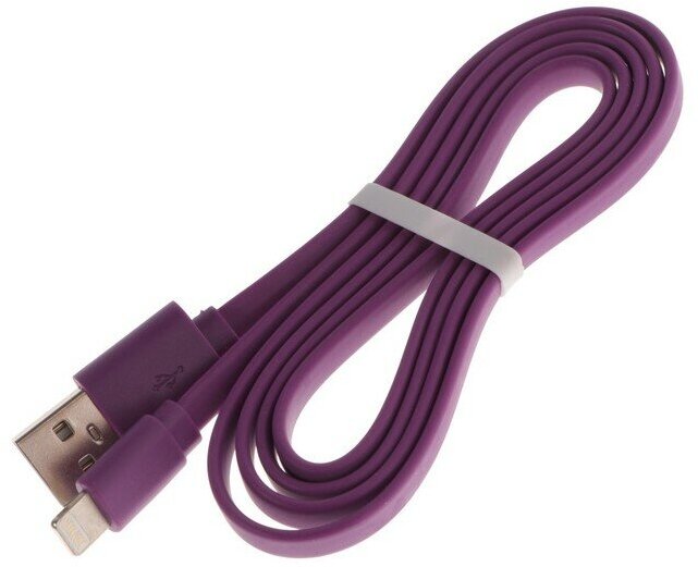 Кабель Maxvi MC-03F фиолетовый USB-A-Lightning, 2A