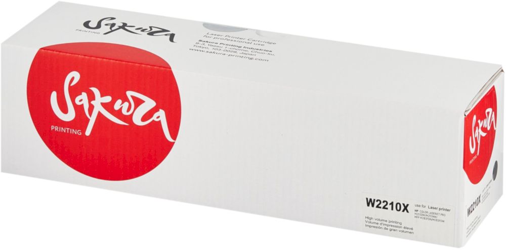 Картридж HP W2210X (207X) черный-Sakura для HP LJ M454/MFPM479 (SAW2210X)