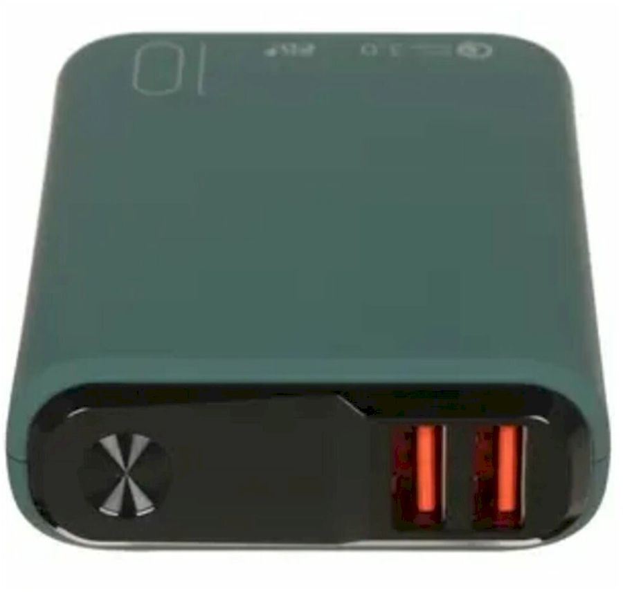 Портативный аккумулятор Olmio QS-10 (039185), 10000mAh,18W QuickCharge3.0/PowerDelivery, LCD, мурена