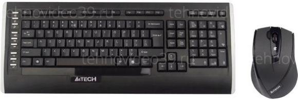 Беспроводной комплект клавиатура+мышь A4Tech 9300F, черный купить по низкой цене в интернет-магазине ТехноВидео