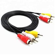 Соединительный шнур 3RCA-3RCA, 1.2м