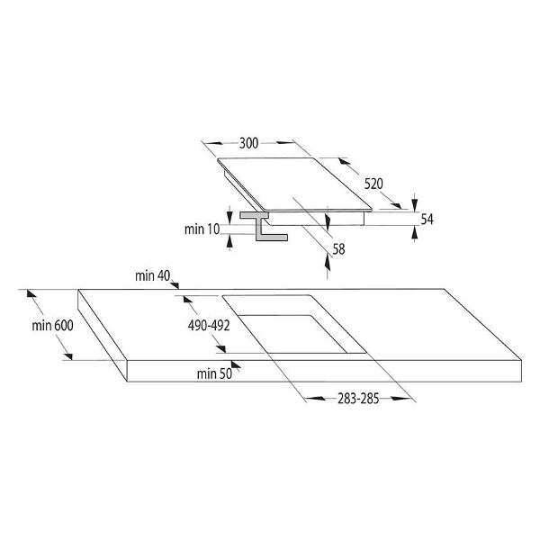 Индукционная варочная поверхность Gorenje GI3201BC черный