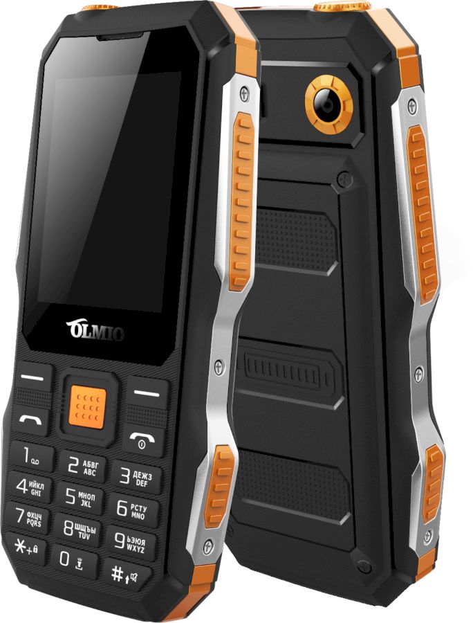 Мобильный телефон Olmio X04 (043989) (черный-оранжевый)