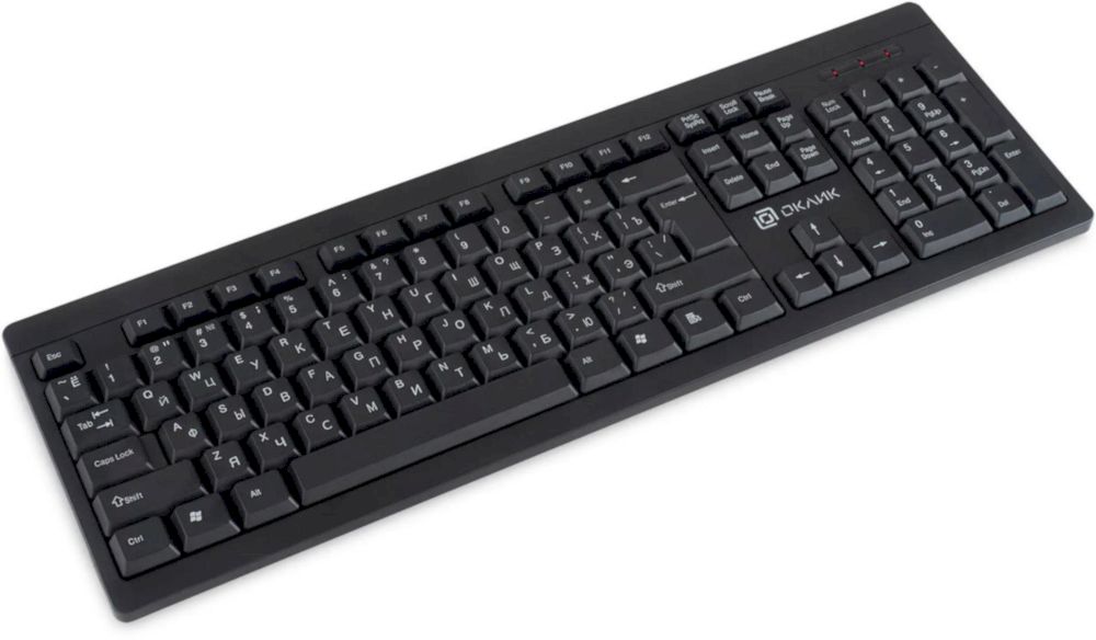 Клавиатура беспроводная Оклик 95KW черный USB беспроводная (1788287)