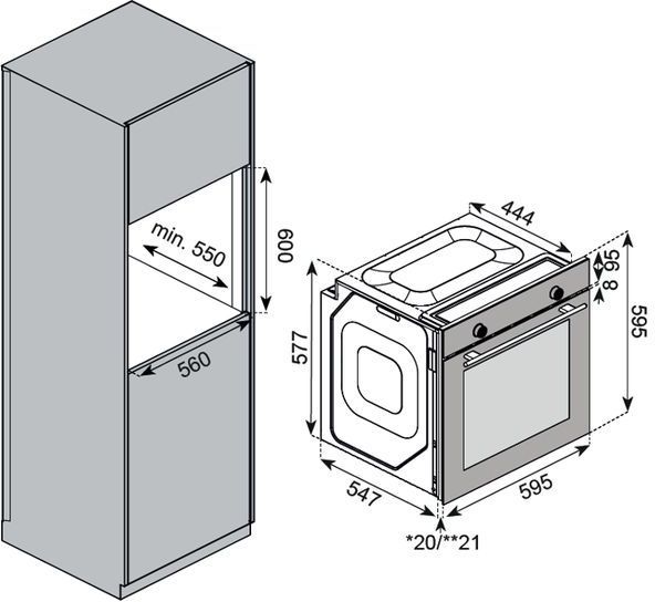 Духовой шкаф Kuppersberg HF608BX нержавеющая сталь