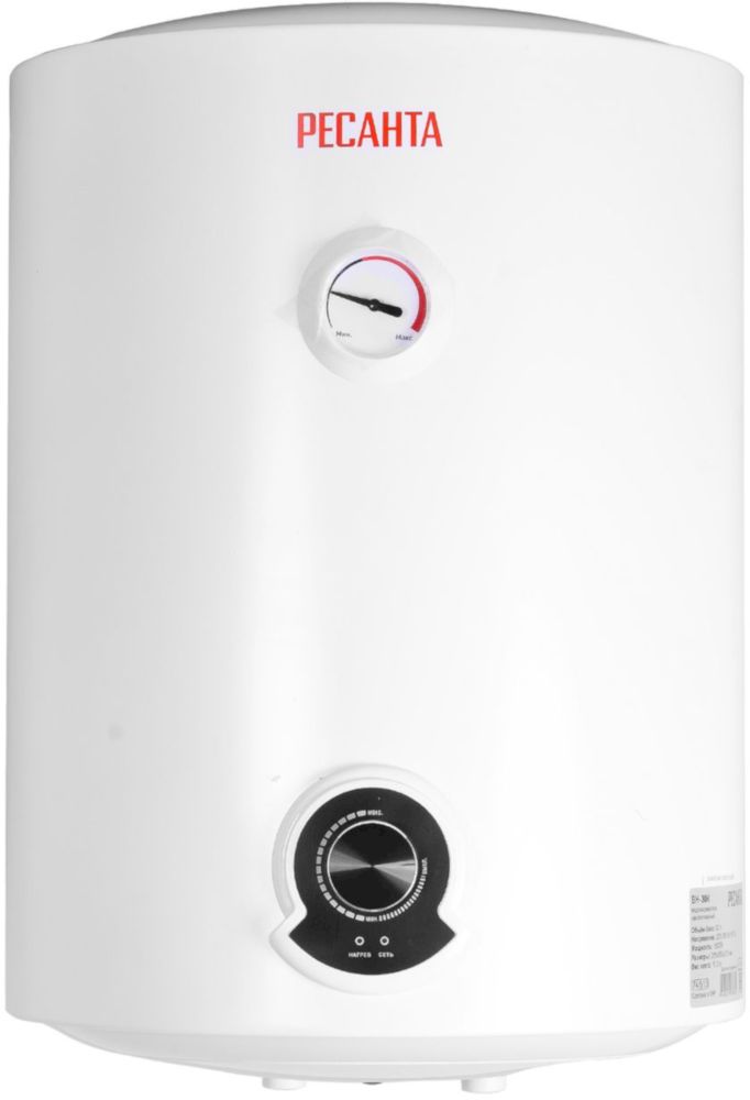 Водонагреватель накопительный круглый Ресанта ВН-30К (74/5/13)