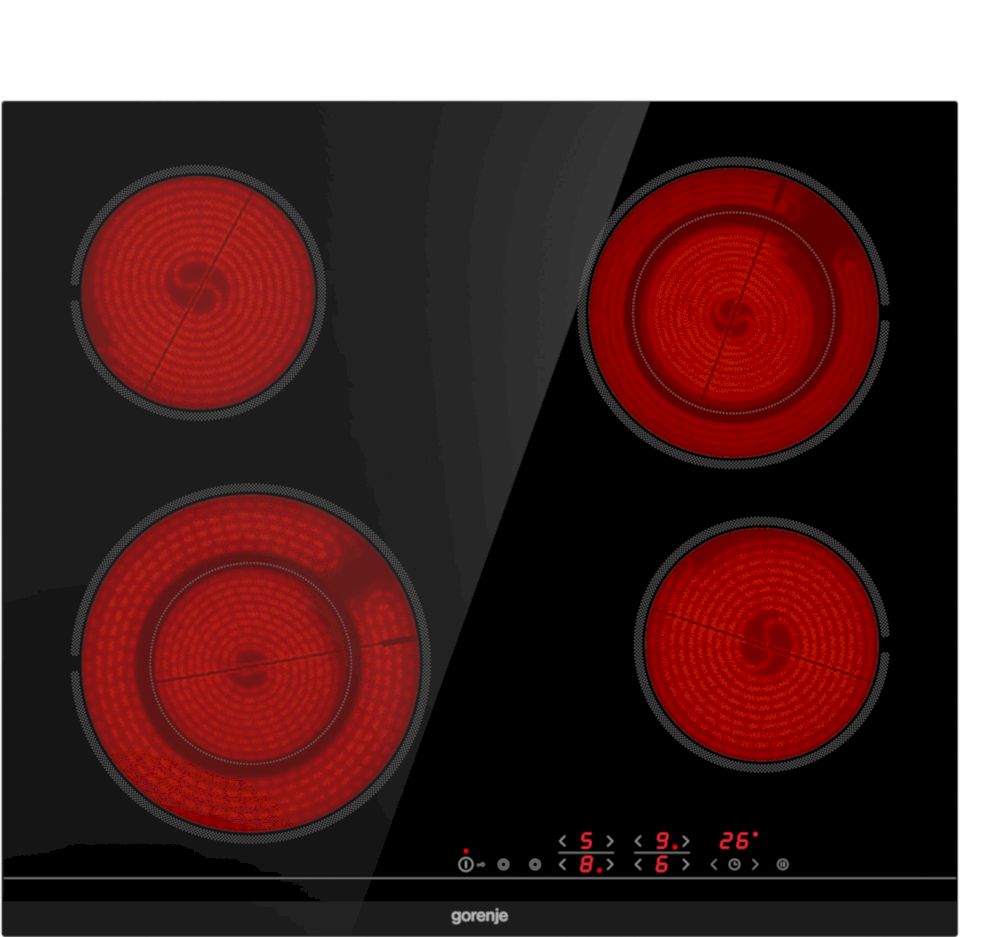 Электрическая варочная поверхность Gorenje ECT644BCSC Чёрный