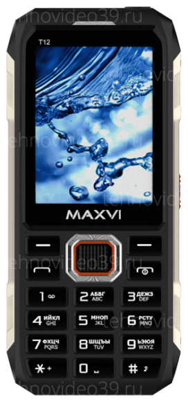 Мобильный телефон Maxvi T12 black купить по низкой цене в интернет-магазине ТехноВидео