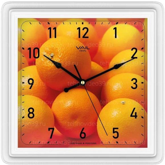 Часы настенные VAIL VL-К1337/1 квадратные, белый купить по низкой цене в интернет-магазине ТехноВидео