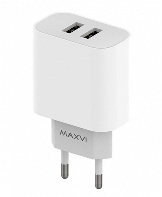 Сетевое зарядное устройство Maxvi CHL-242 white