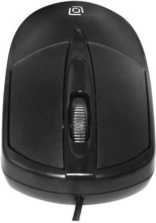 Мышь Оклик 125M черный оптическая (1500dpi) USB (2but)