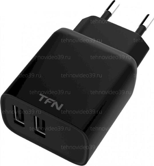 Сетевое зарядное устройство USB, 2.4A, Rapid, Черный (TFN,TFN-WCRPD12W2UBK) купить по низкой цене в интернет-магазине ТехноВидео