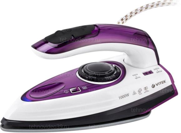 Утюг Vitek VT-8305 фиолетовый/ белый купить по низкой цене в интернет-магазине ТехноВидео