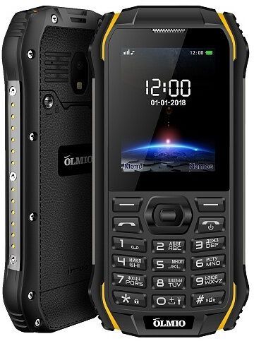 Телефон мобильный Olmio X05 черно-желтый