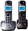 Телефон Panasonic KX-TG2512RU1 2 трубки серый металлик/темно-серый металлик