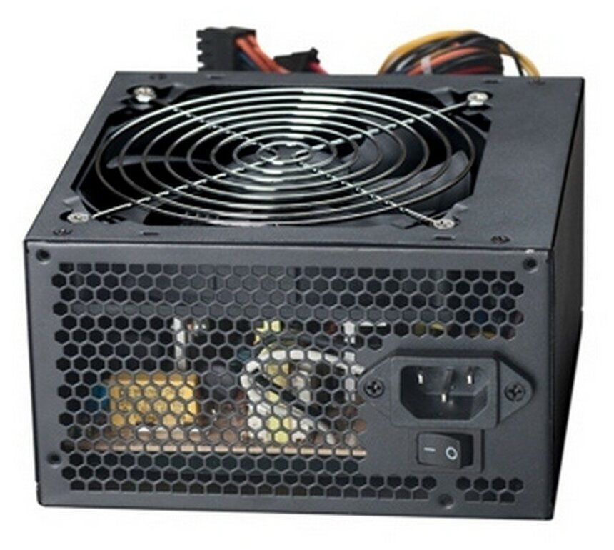 Блок питания 600W ExeGate XP600 (ATX, PC, 12cm fan, 24pin, (4+4)pin, PCI-E, 3xSATA, 2xIDE, black, ка