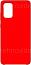 Чехол-накладка для Samsung Galaxy A71, силикон/бархат, красный