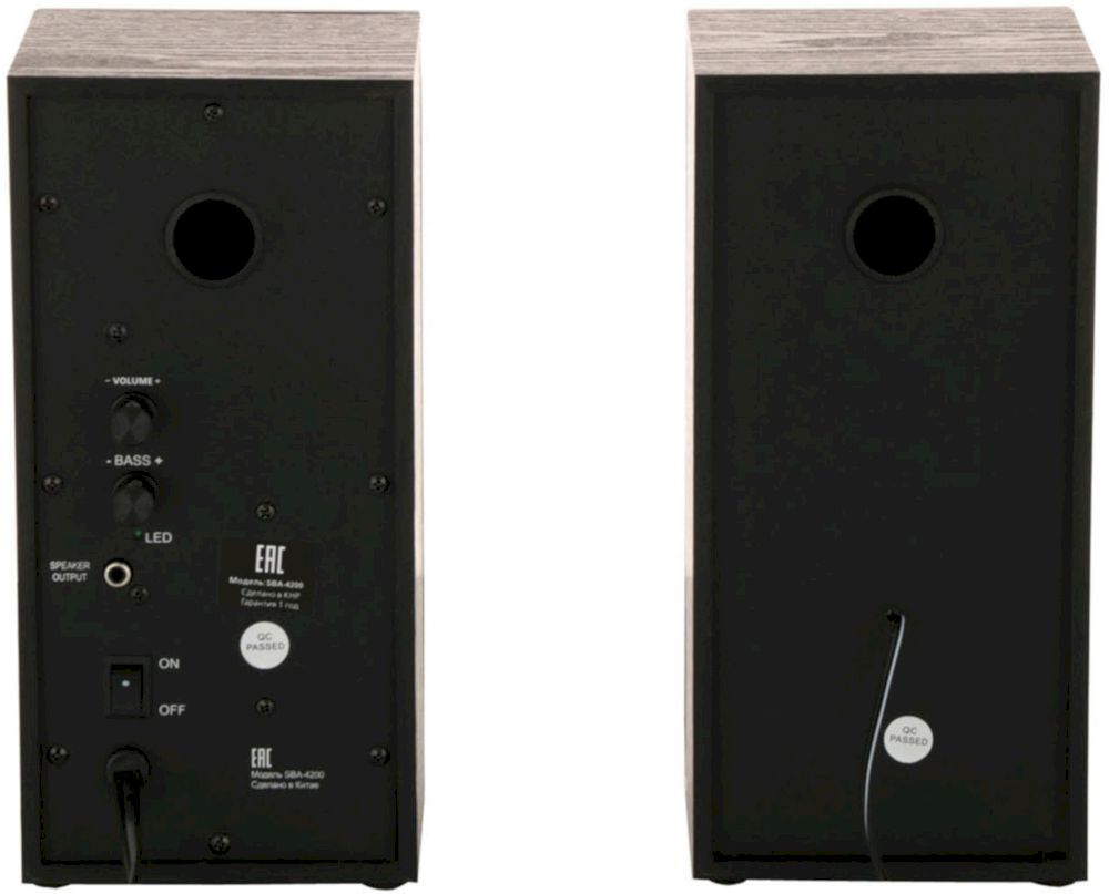 Акустическая система 2.0 Smartbuy GIG, черная (SBA-4200)