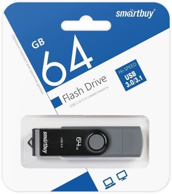 USB 3.0/3.1 Smartbuy 64GB Twist Dual Type-C/Type-A (SB064GB3DUOTWK)
