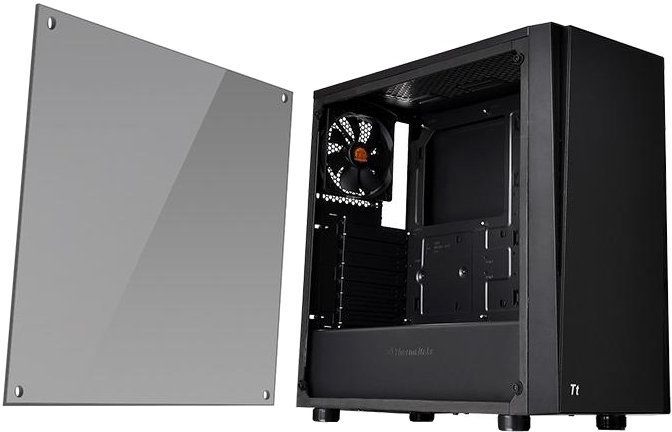 Корпус Thermaltake Versa J21 Tempered Glass Edition /Black 2*3.5/2.5(HDD Tray), 2 x 2.5”(HDD Bracke