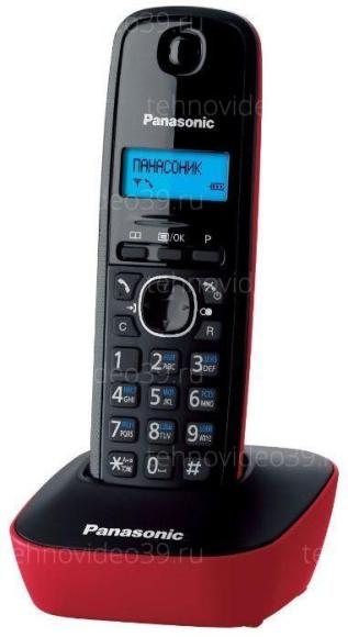 Телефон Panasonic KX-TG1611RUR (черно-красный) купить по низкой цене в интернет-магазине ТехноВидео